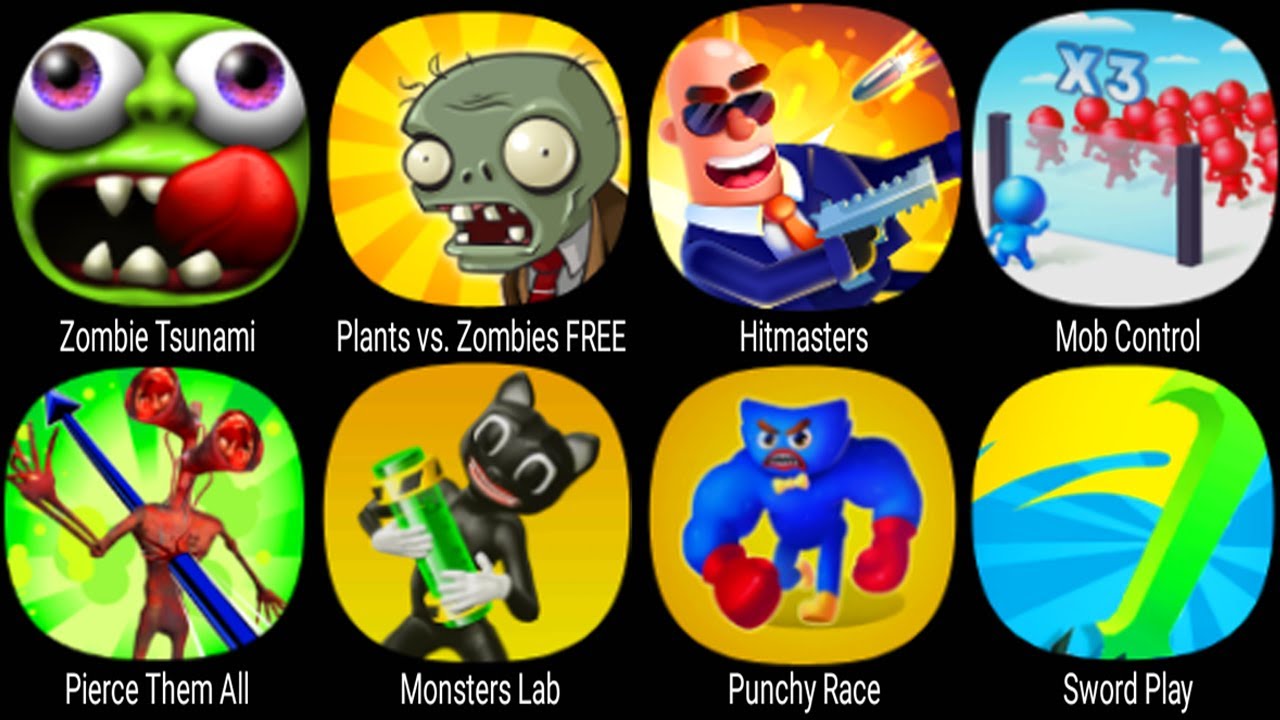 Zombie Tsunami, Plants vs Zombies FREE, Hitmasters, Mob Control, Punchy Race, Sword Play ...