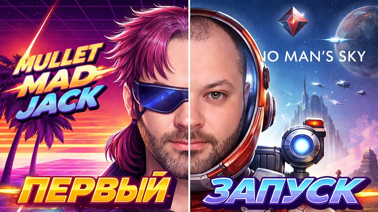 ПЕРВОЕ ВПЕЧАТЛЕНИЕ: Mullet Mad Jack и No Man's Sky | №4 #стрим #михос  #nomanssky #mulletmadjack
