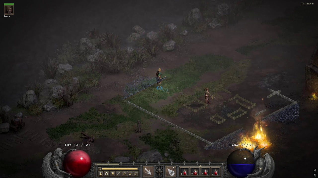 Diablo 2 Resurected My First Sorceress Live