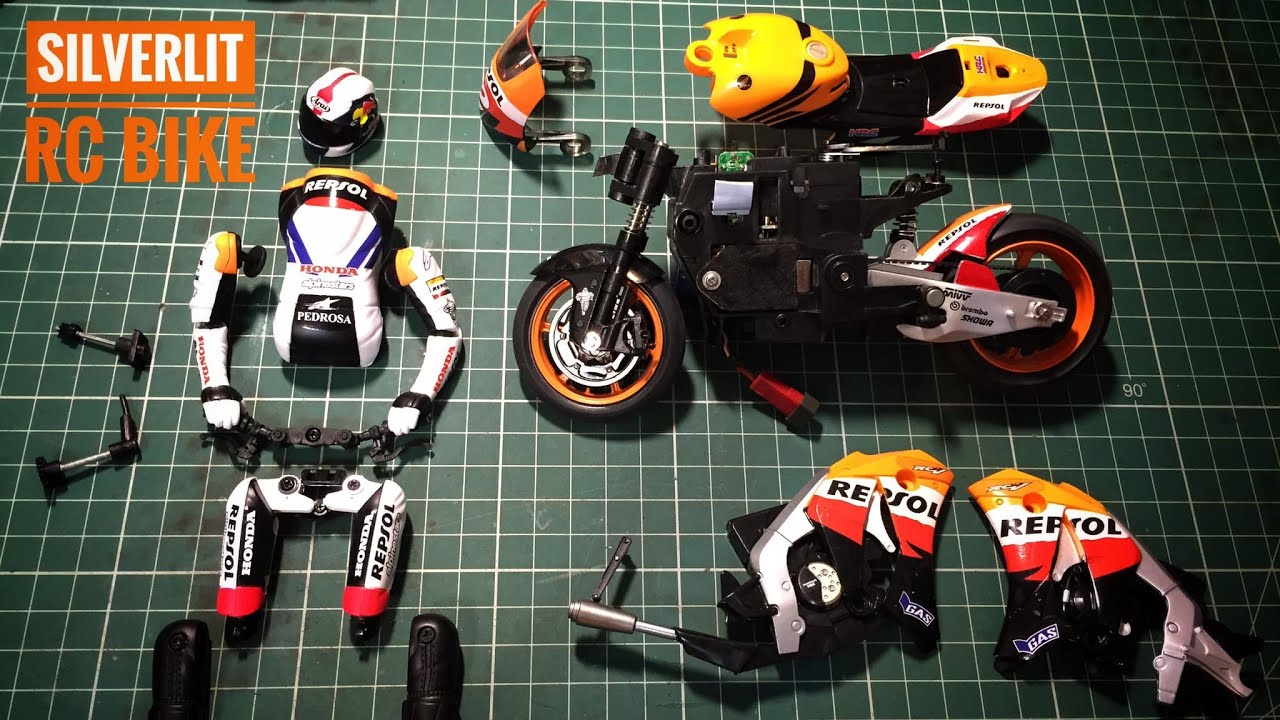 ラジコンバイク Silverlit 1/12 RC Bike Motorcycle  modify 銀輝摩托車改RC電裝