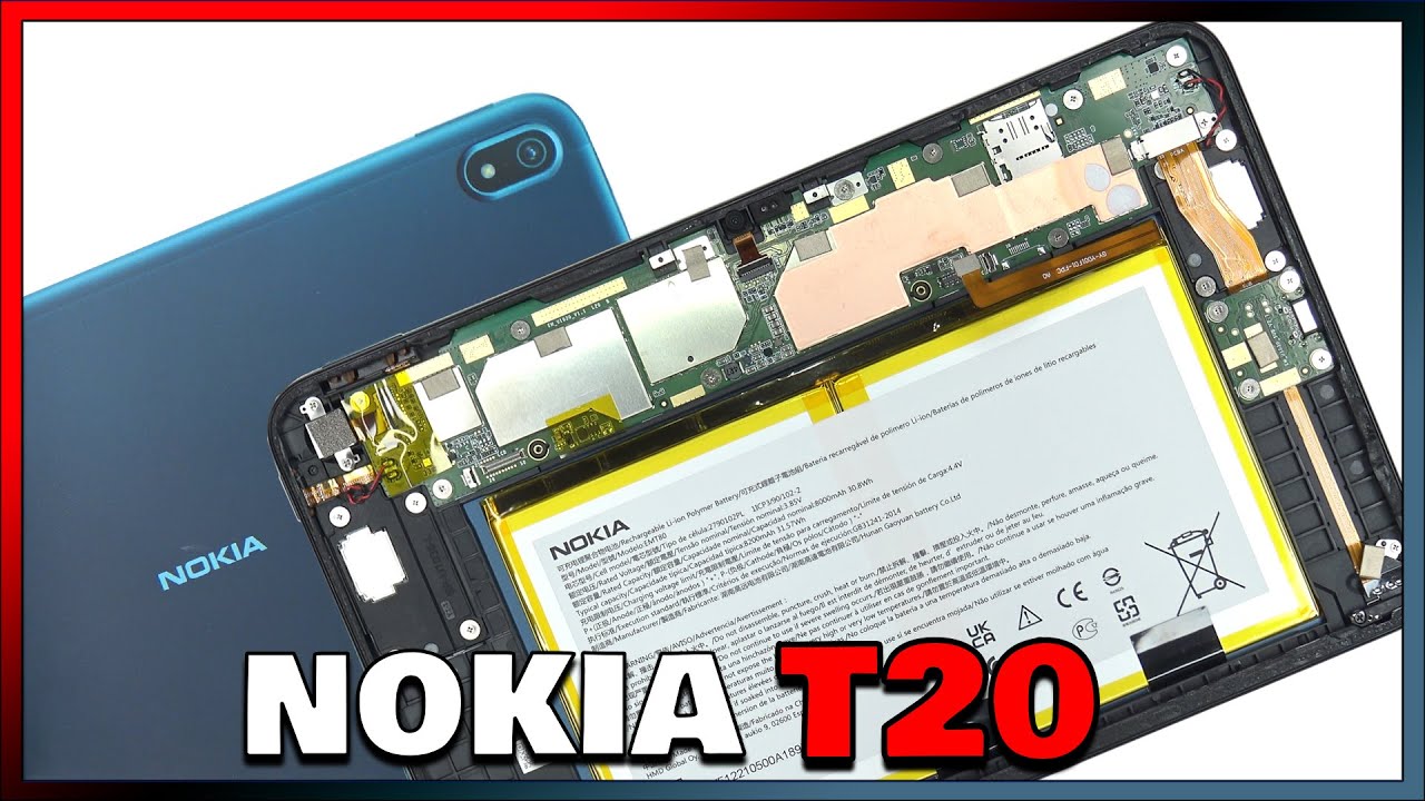 Nokia T20 Tablet Disassembly Teardown Repair Video Review