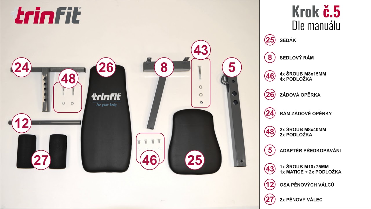 Posilovací věž TRINFIT Gym GX3 montáž