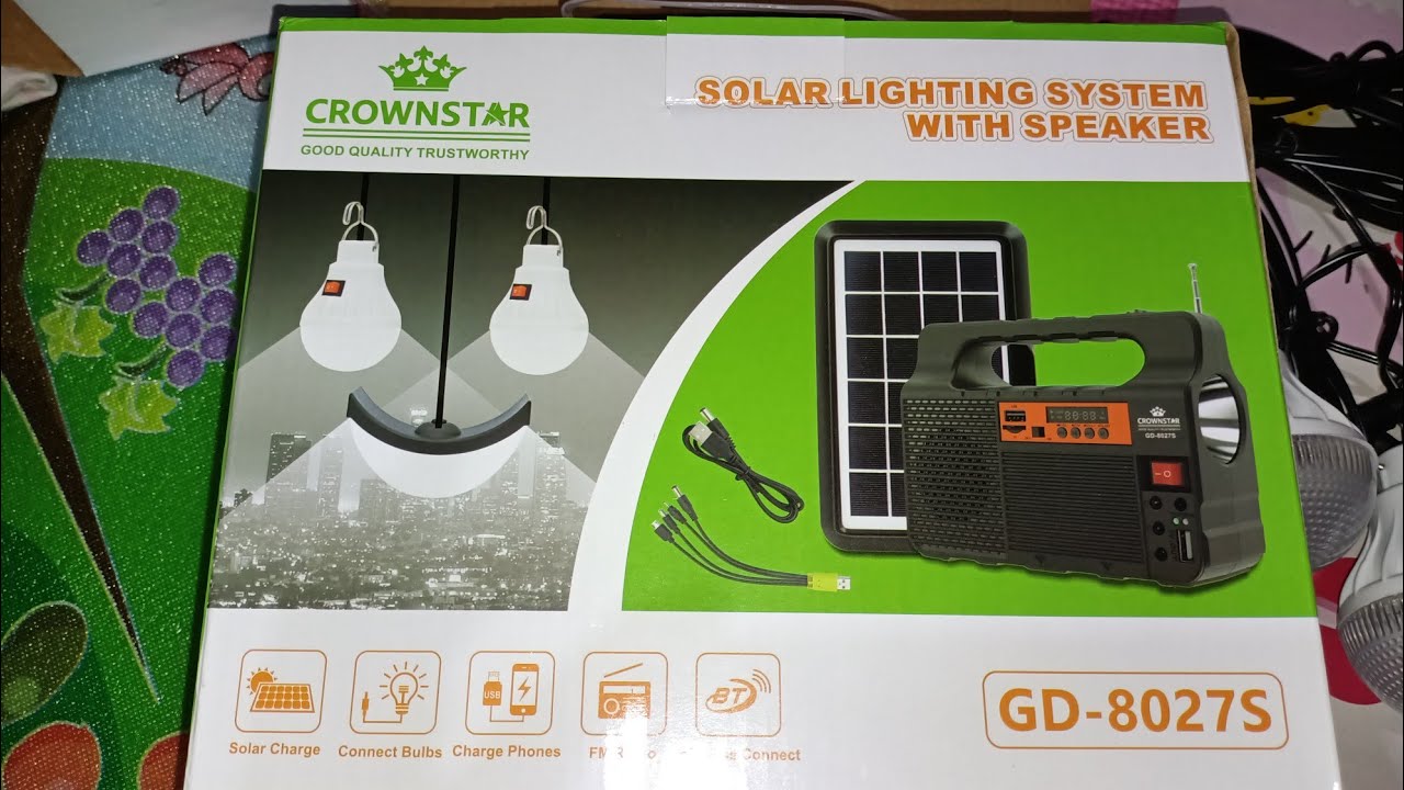 SOLAR LIGHTING SYSTEM W/ RADIO/ SPEAKER| Jhoy Chen