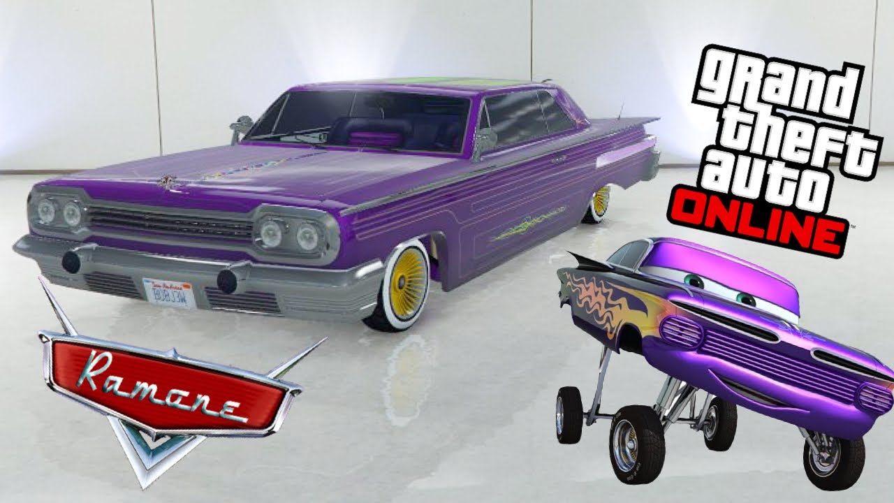 GTA 5 Online: How to make Ramone from Disney Pixar Cars! (Purple Paint Job)