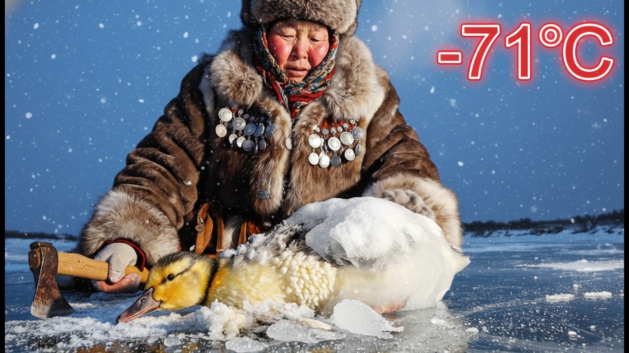 Frozen Duckling Saved by 75-Year-Old Grandma in -71°C Serbia – A Heartwarming Survival Story