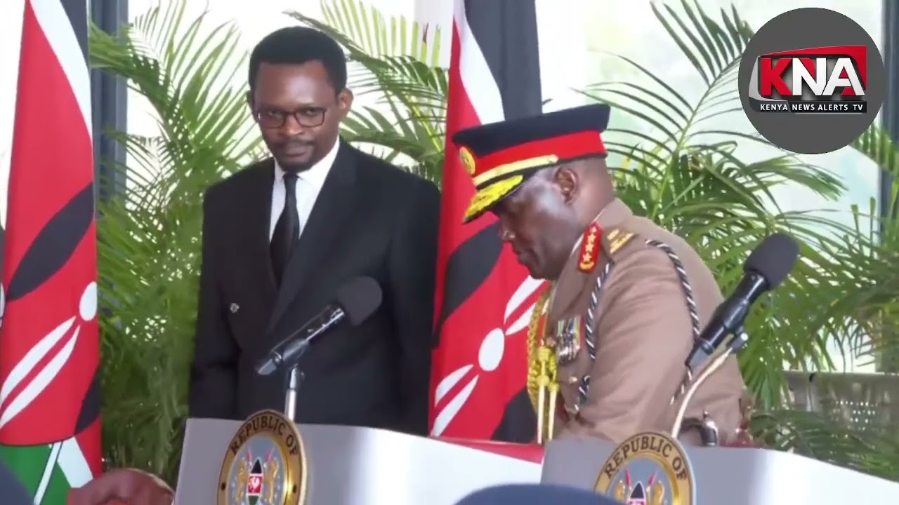 MAJOR GENERAL DAVID KIPKEMBOI KETER TAKES AN OATH AFTER HIS APPOINTMENT AS KENYA ARMY COMMANDER!