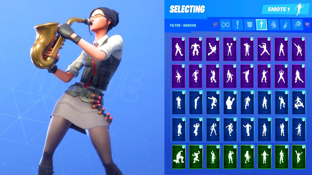 ROOK SKIN SHOWCASE WITH ALL FORTNITE DANCES & EMOTES