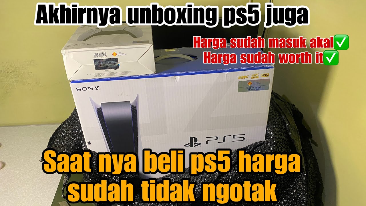 PS5 !!! UNBOXING SAAT BELI PS5 GARANSI RESMI SONY INDONESIA HARGA SUDAH MASUK AKAL TAHUN 2024