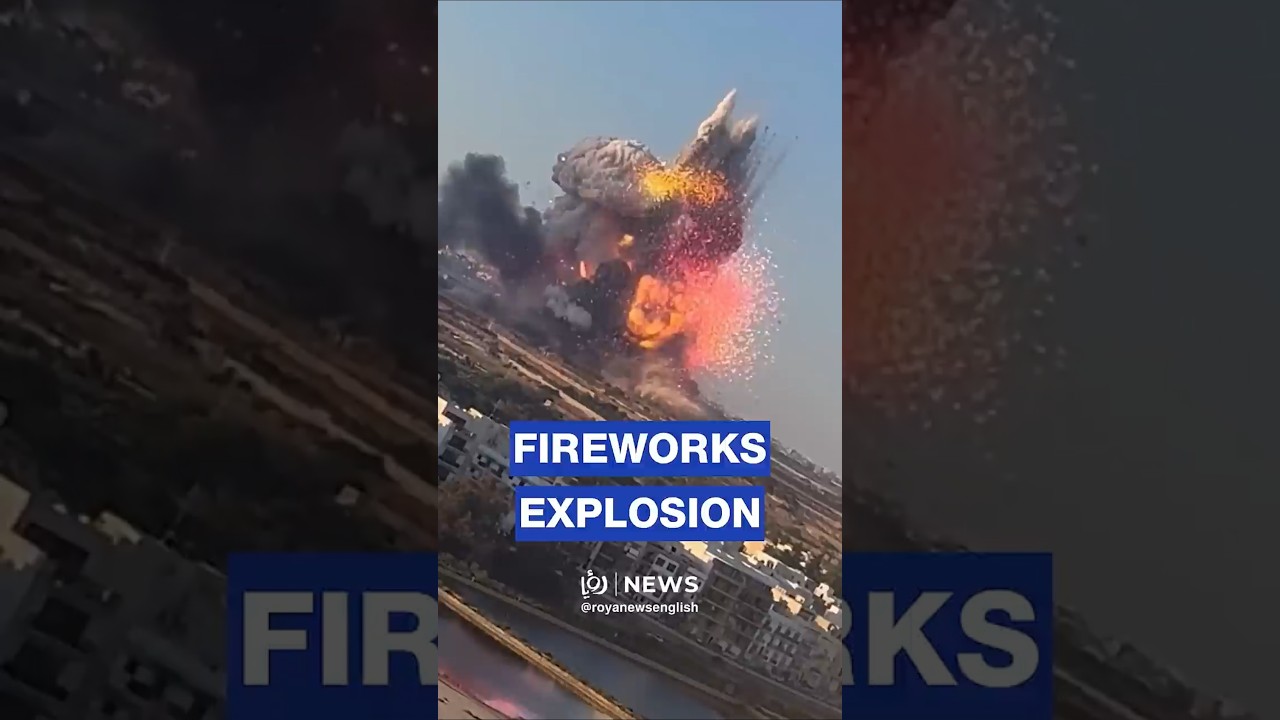Crazy explosion at fireworks factory in Malta