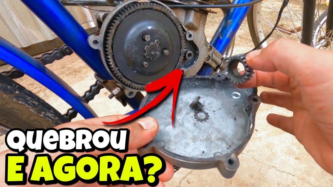 ENGRENAGEM do virabrequim QUEBROU e agora? Manutenção motorizada