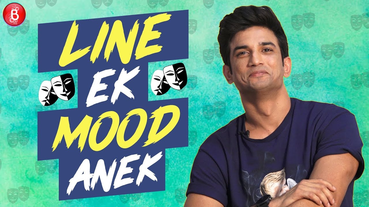 Sushant Singh Rajput Plays The Fun Game Of 'Line Ek Mood Anek'