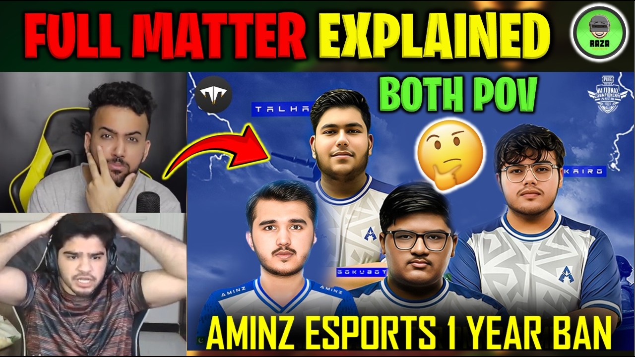 🚨 AMINZ ESPORTS 1 YEAR BAN EXPLAINED 🧐 NOCKI ALADDIN REACTION 💀