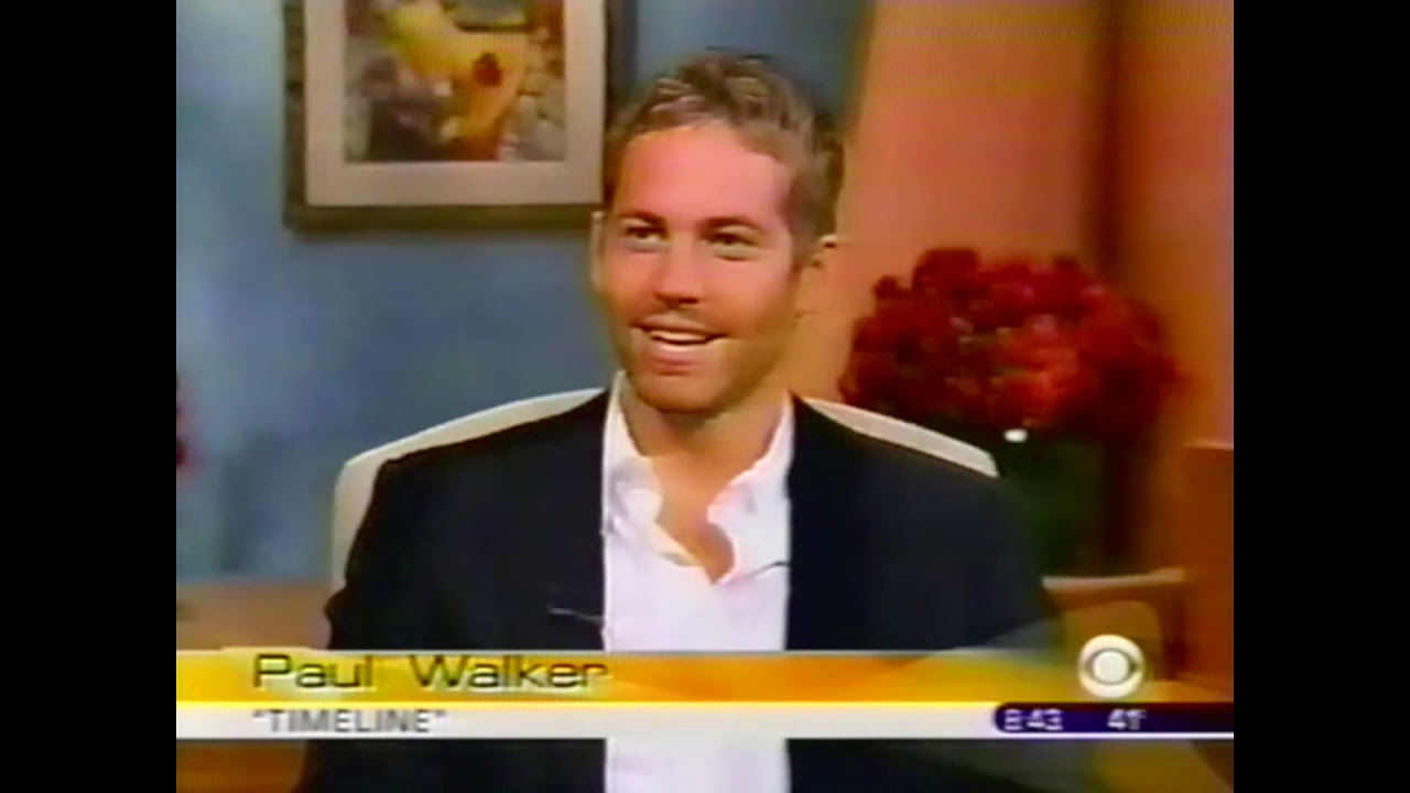 Paul Walker on Early Show 2003