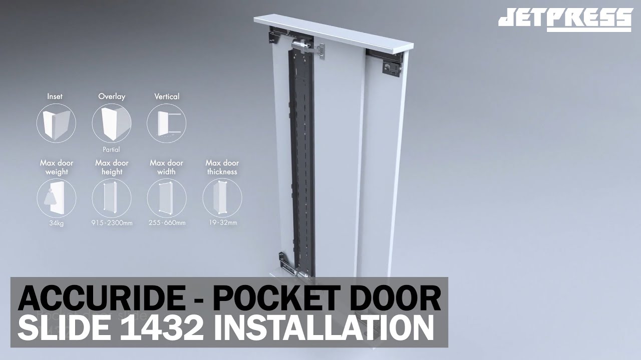 How to Install the Accuride 1432 Pocket Door Slide
