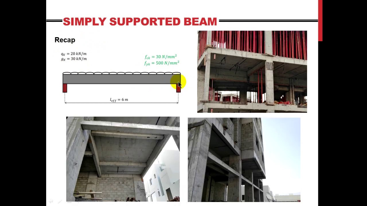 Part 2: Beam Design to EC2 (Reinforcement Area & Deflection Check)