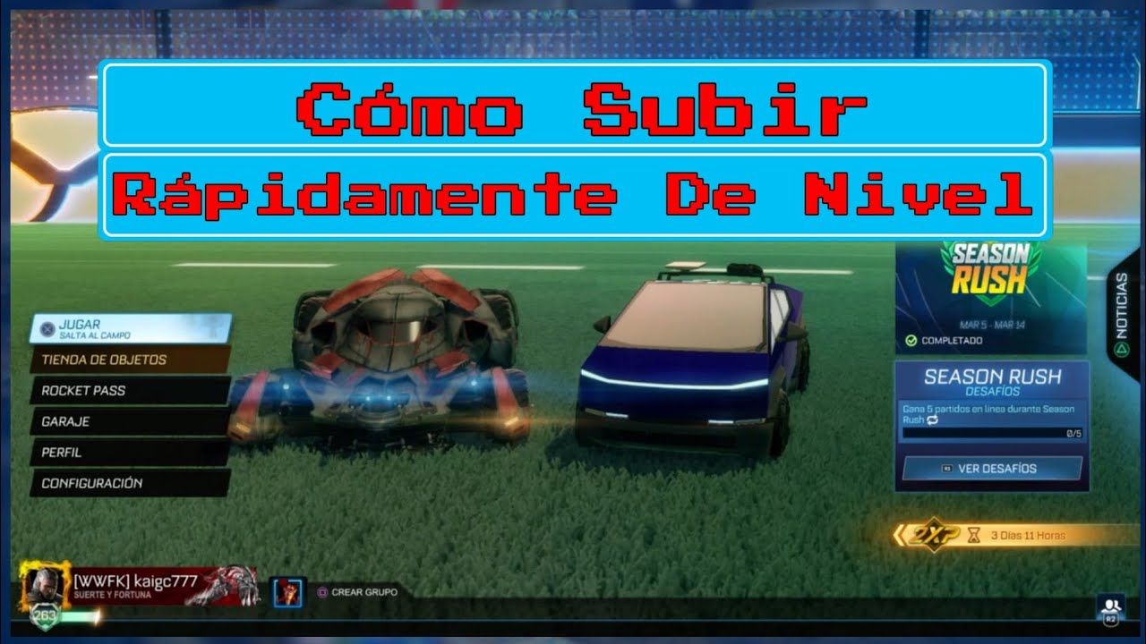Rocket League: Cómo Subir de Nivel RÁPIDO