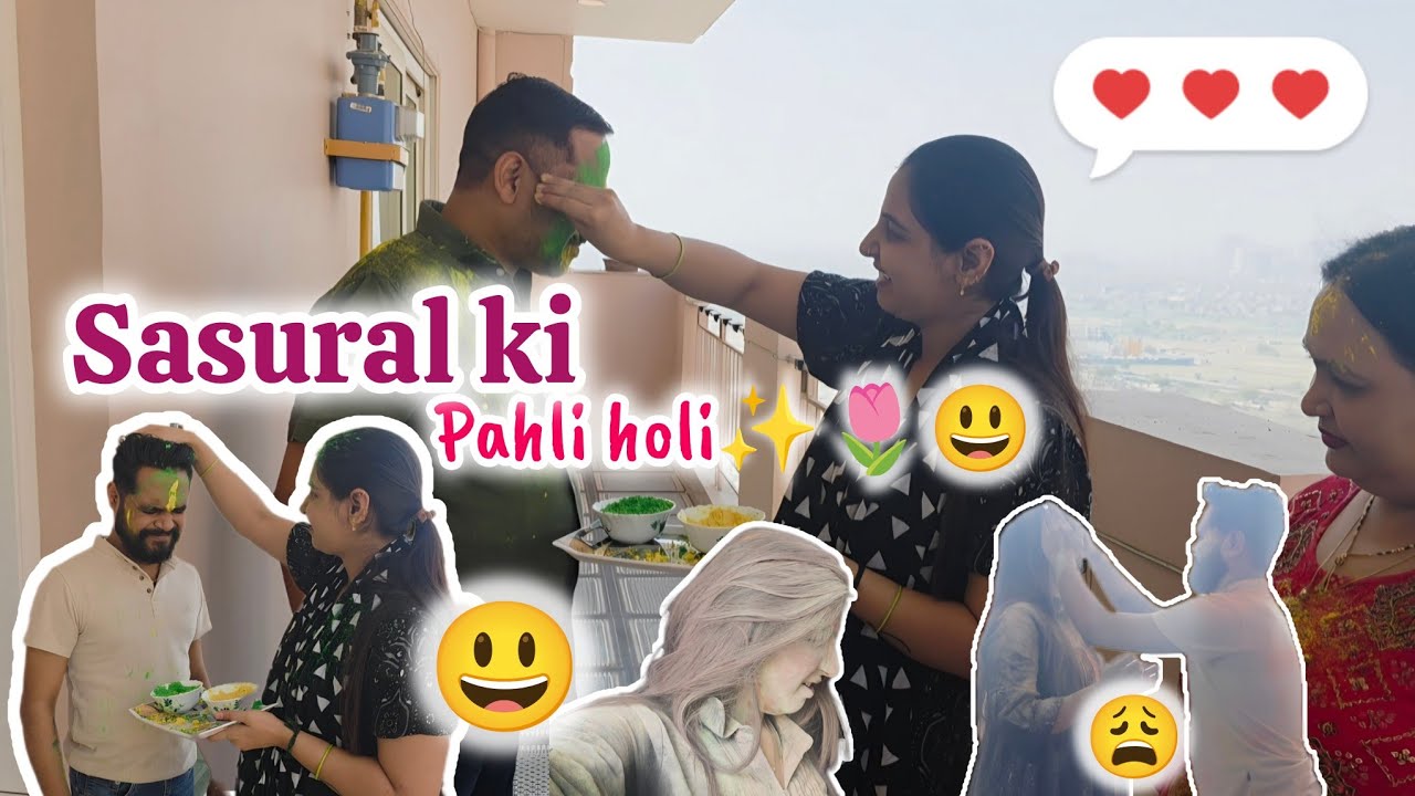 First Holi in my in-laws house✨️🌷😃| In the last one they even made me a ghost✨️🤧😩| SHUBEHA DIARIES|
