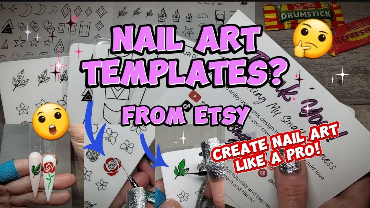 КАК ПОЛЬЗОВАТЬСЯ ШАБЛОНАМИ ДЛЯ НОГТЕЙ С ETSY! | ПРОСТЫЕ НАКЛЕЙКИ ДЛЯ НОГТЕЙ СВОИМИ РУКАМИ! ВАМ НУ...
