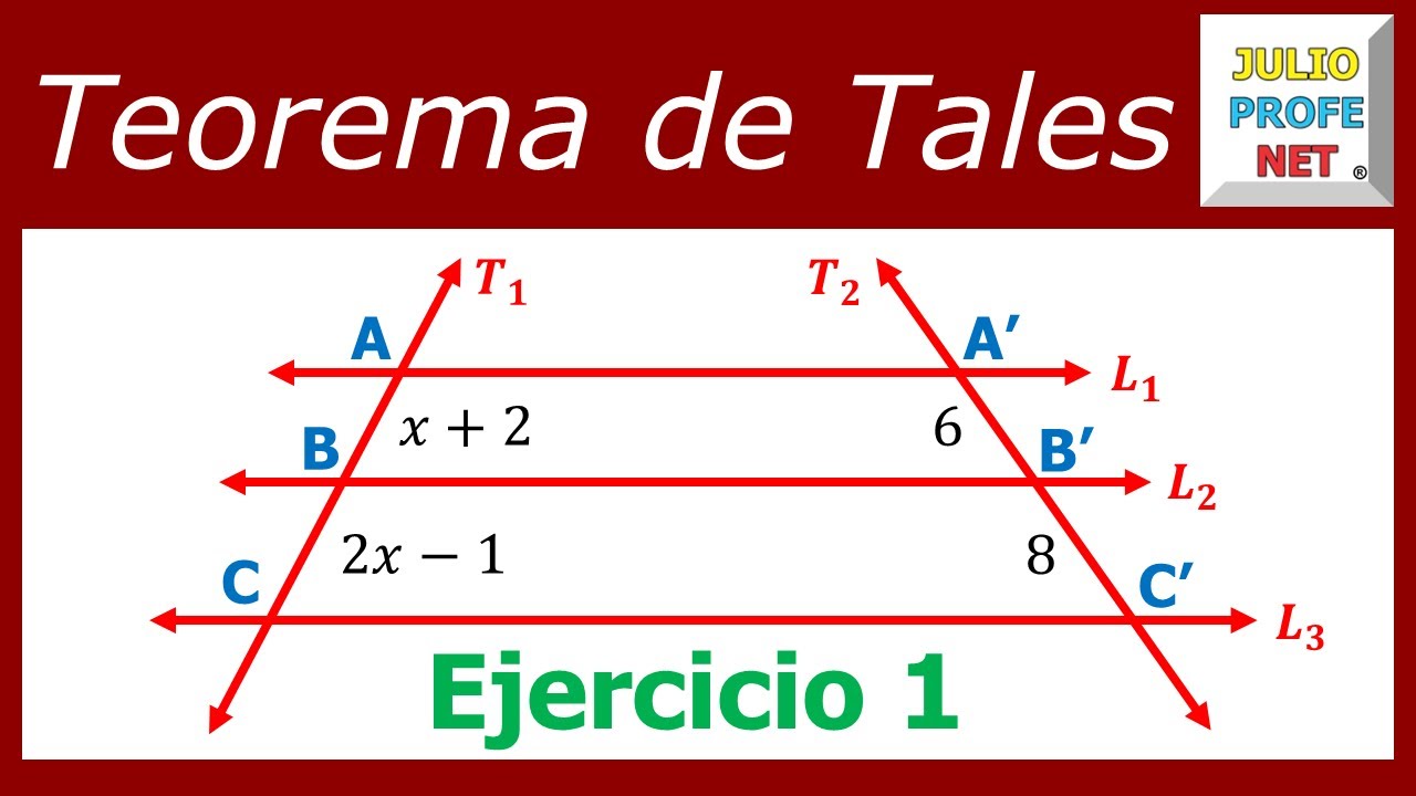 TEOREMA DE TALES - Ejercicio 1