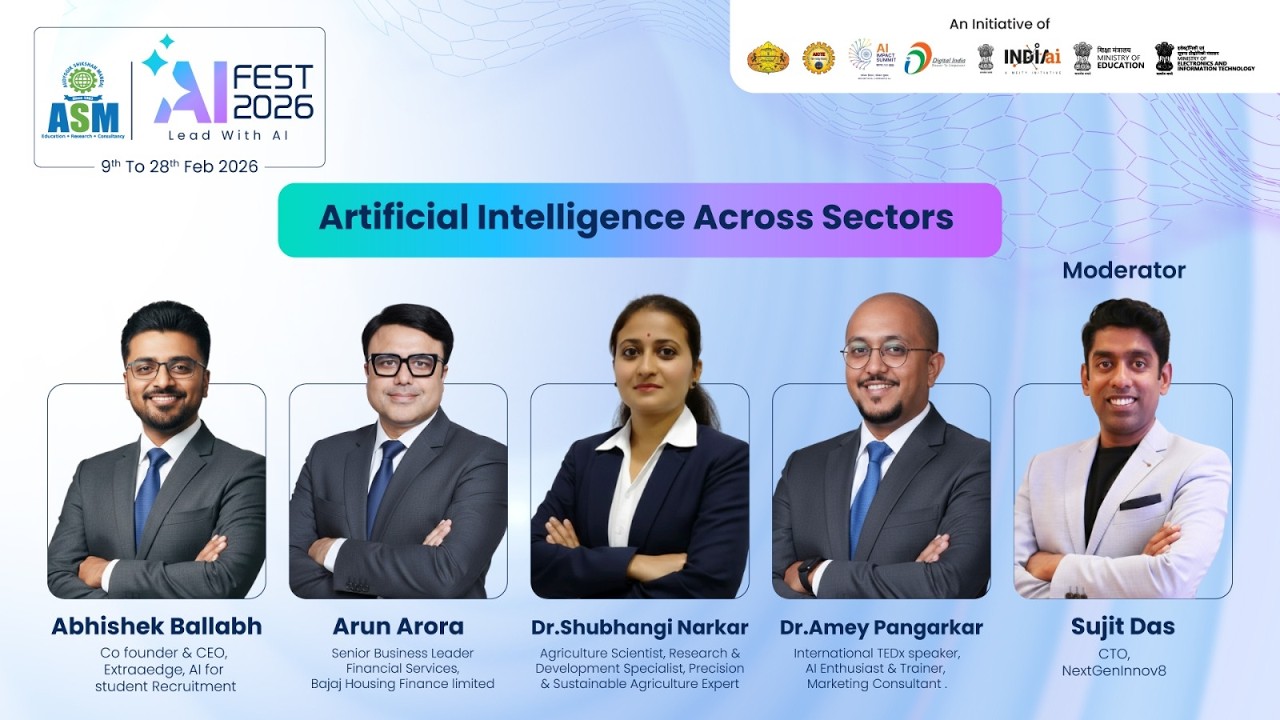 Artificial Intelligence Across Sectors - Know Straight From Industry Experts | ASM AI FEST 2026 