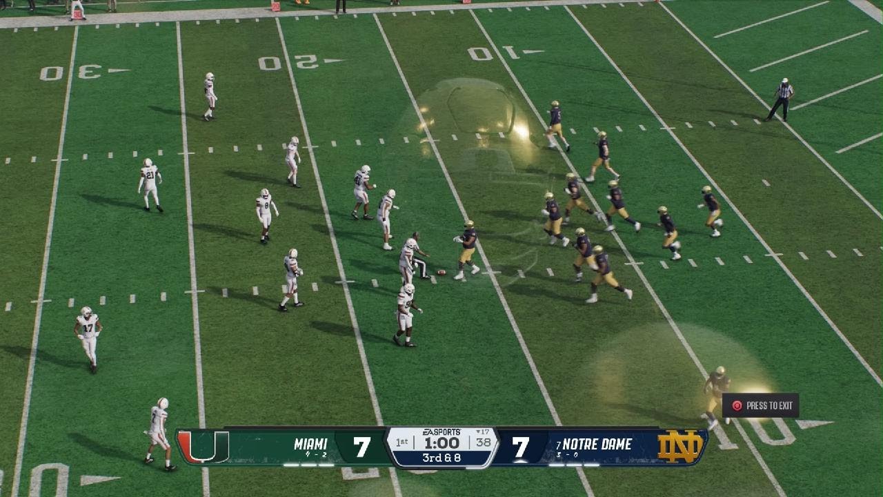 Miami vs #7 Notre Dame 2031 wk6