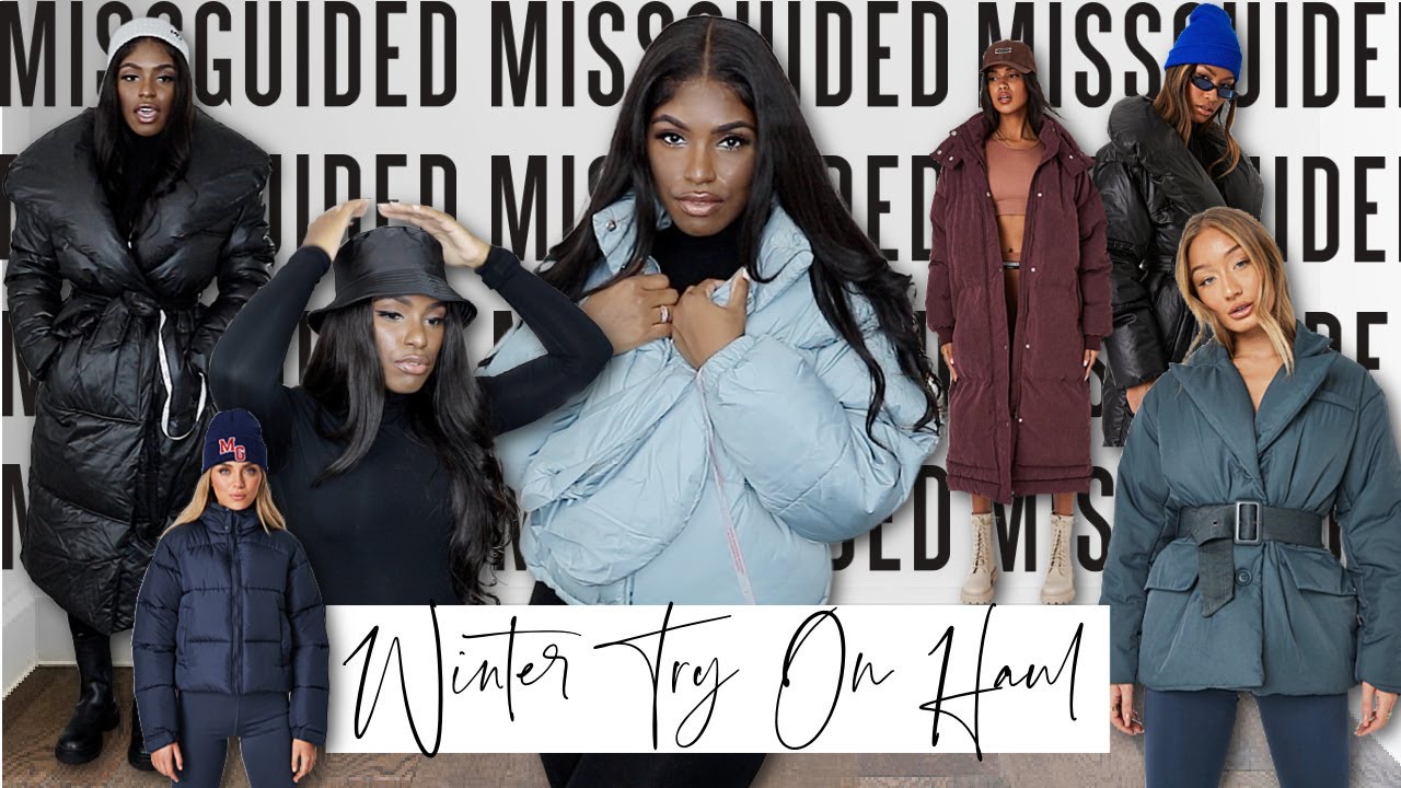 Примерка зимней коллекции MissGuided 2022 | Пальто + Шапки + Обувь | iDESIGN8