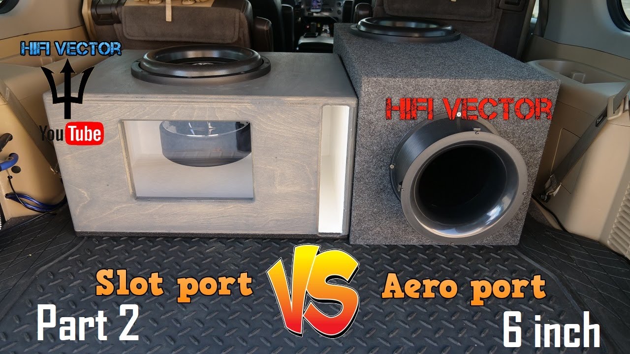 Part 2. Aero port vs slot port subwoofer box test comparison?  6