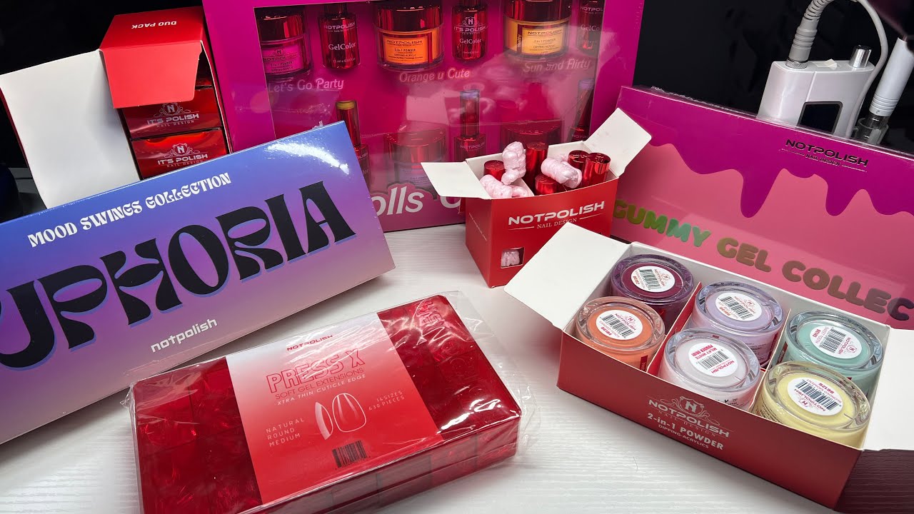 NOTPOLISH 2025 LARGE MYSTERY BOX UNBOXING! Chat/swatching and more! 