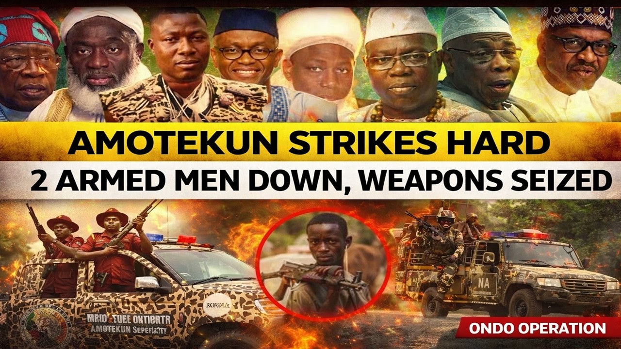 Panic in the North as Amotekun and Army Eliminate 2 Armed Suspects, Weapons Recovered in Ondo