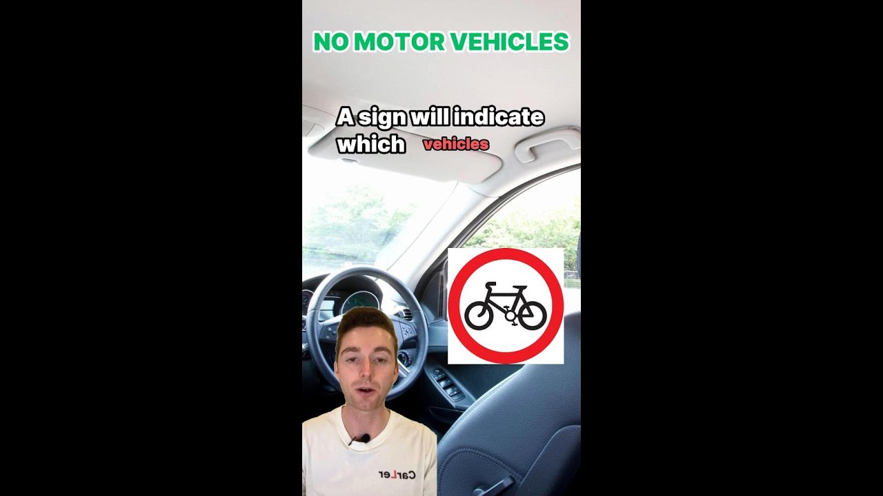 No motor vehicles