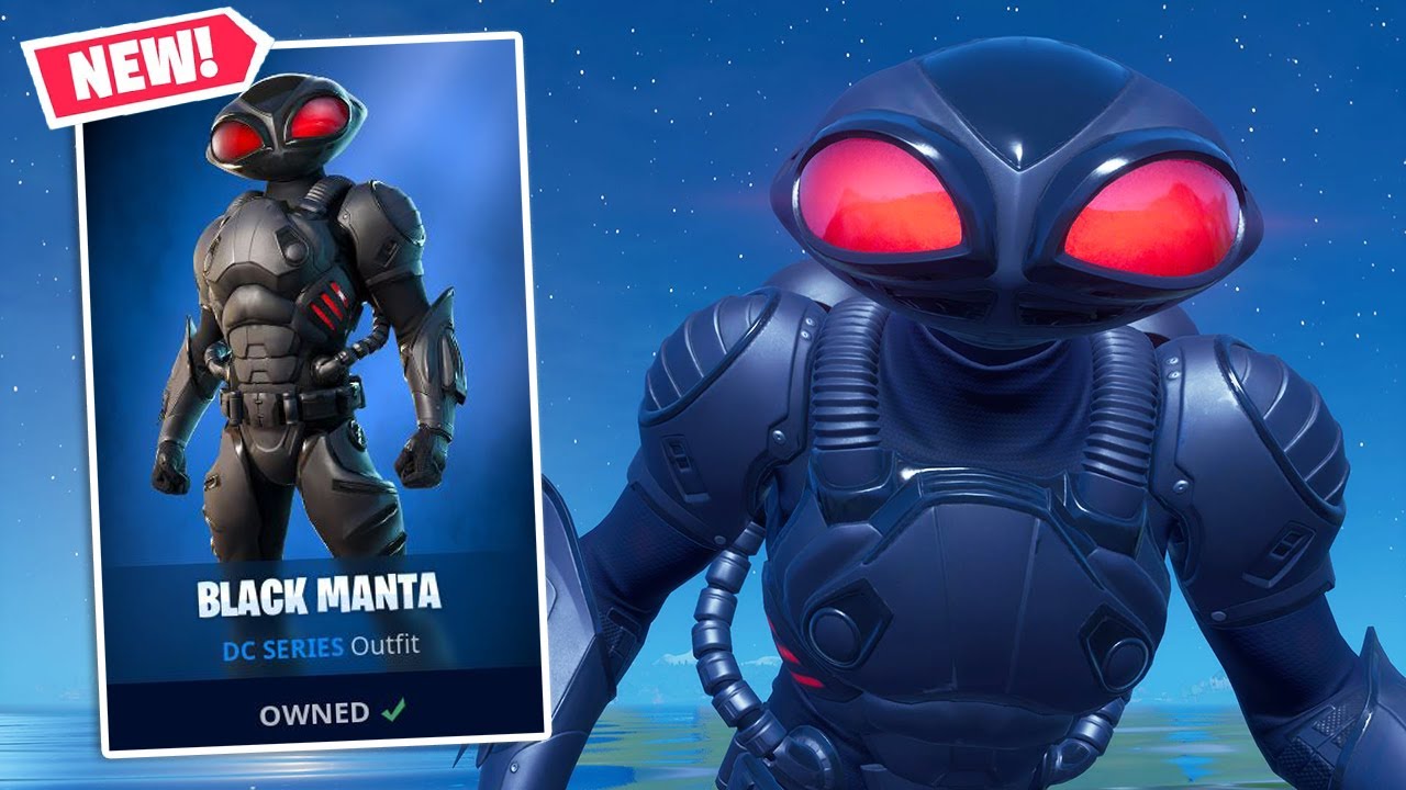 New Black Manta Skin Gameplay in Fortnite!