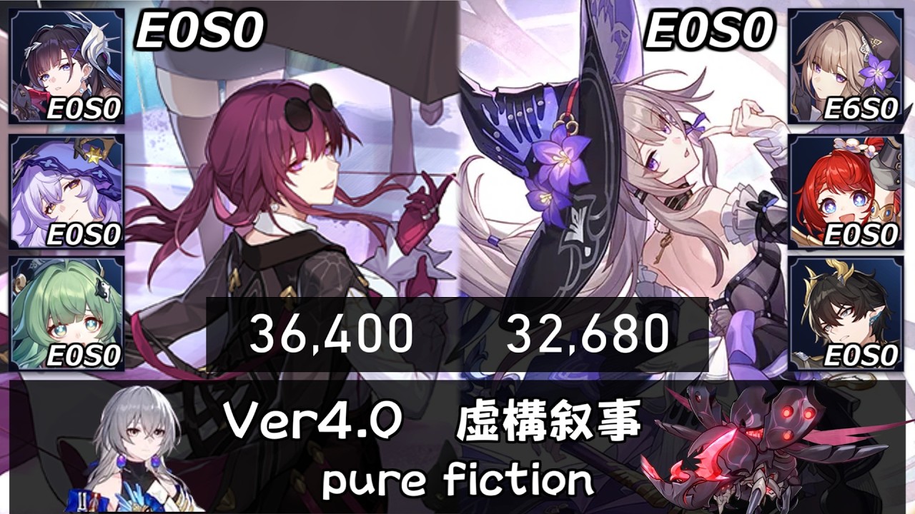【崩スタ】無凸無餅 カフカ＆マダム・ヘルタ｜虚構叙事4を攻略&ちょい解説 [Ver4.0] ｜セイレンス、ブラックスワン、トリビー【崩壊スターレイル／スタレ／Honkai Star Rail】