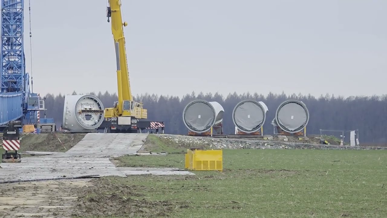 Aufbau der Enercon E-175 EP5 E1 in Anröchte/Mellrich & Windpark Erwitte/Völlinghausen am 13.02.2026