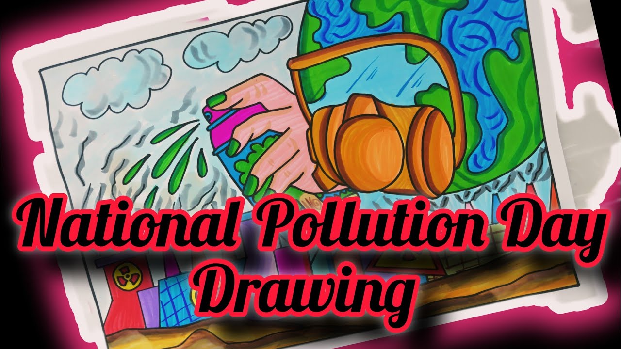 National Pollution Control Day Poster |Stop pollution drawing| Different types of Pollution drawing