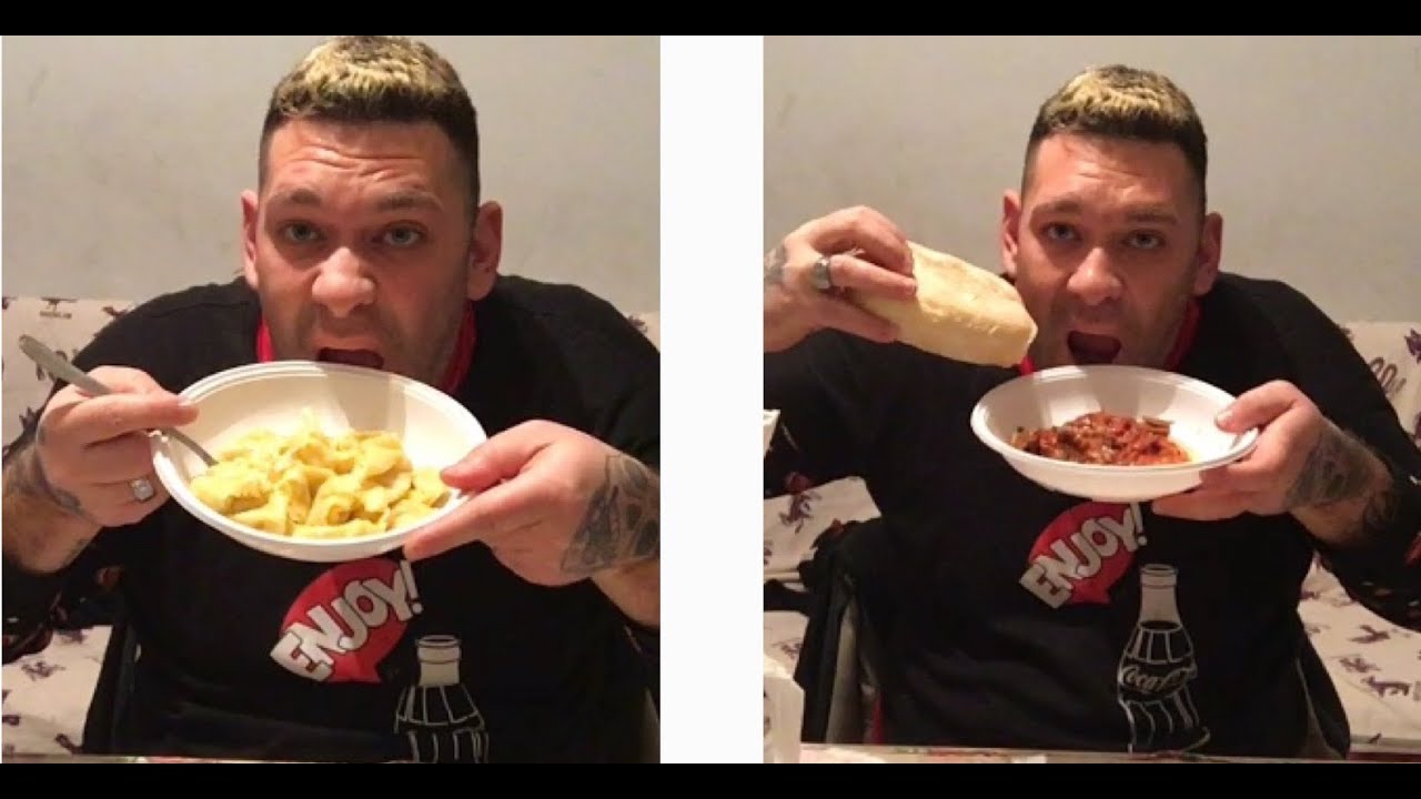 EATING SHOW MUKBANG ITA RAVIOLI E CARNE COI FUNGHI!!!!