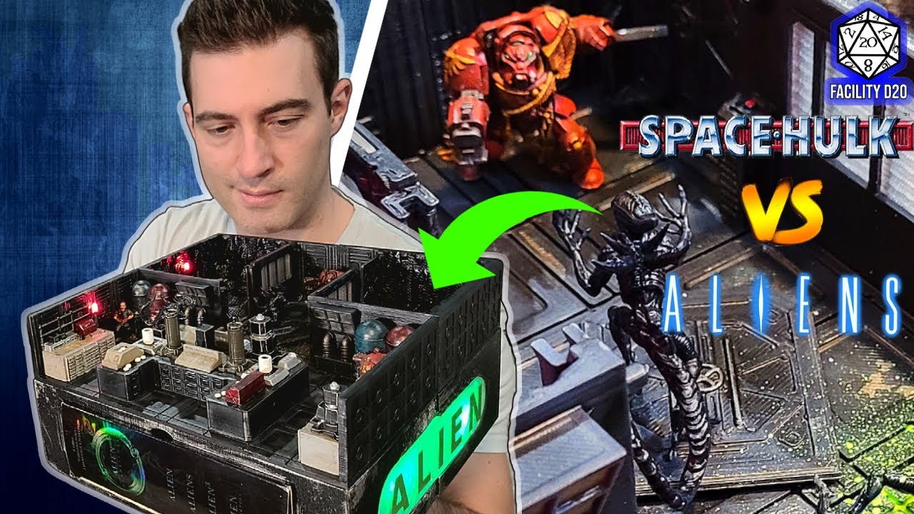 WORLDS COLLIDE - SPACE HULK & ALIENS  Diorama - Lv427 Designs 3D Printing & Painting 40k Miniatures