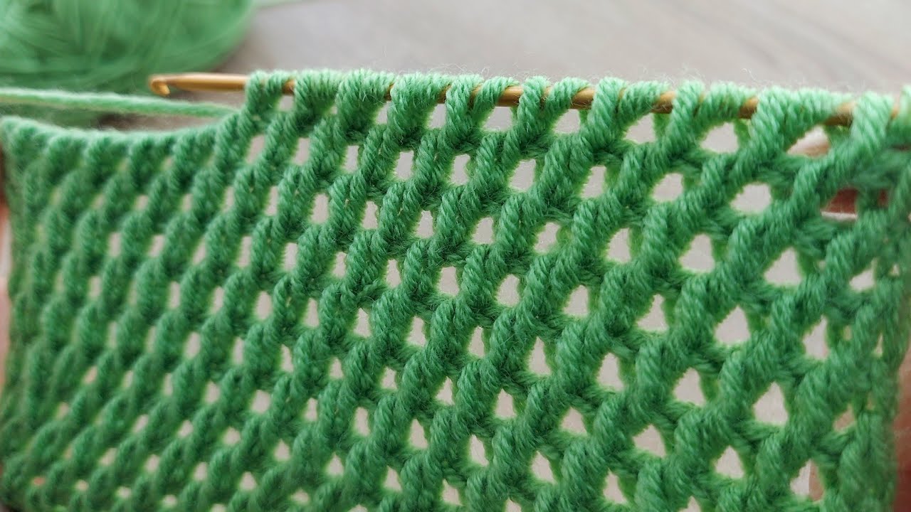 Super Very Easy Tunisian Crochet Model - Yapımı Çok Kolay Örgü Yelek Çanta Battaniye Modeli