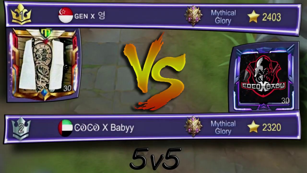 Gen X  VS  COCO X Babyy | The highest ranked players face off each other | Mobile Legends Gameplay
