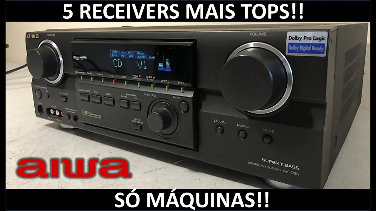 Aiwa: 5 Receiver´s muito Tops!!!