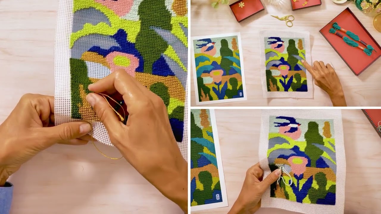 Atelier 65 - Vyšívání pro teenagery i dospělé (Djeco) | Kreativní sady