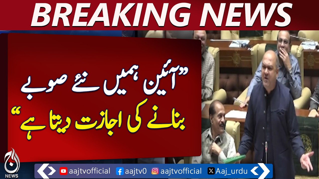 Sindh Division Debate | Karachi Malir Korangi Reference | Constitutional Provinces - Aaj Pakistan
