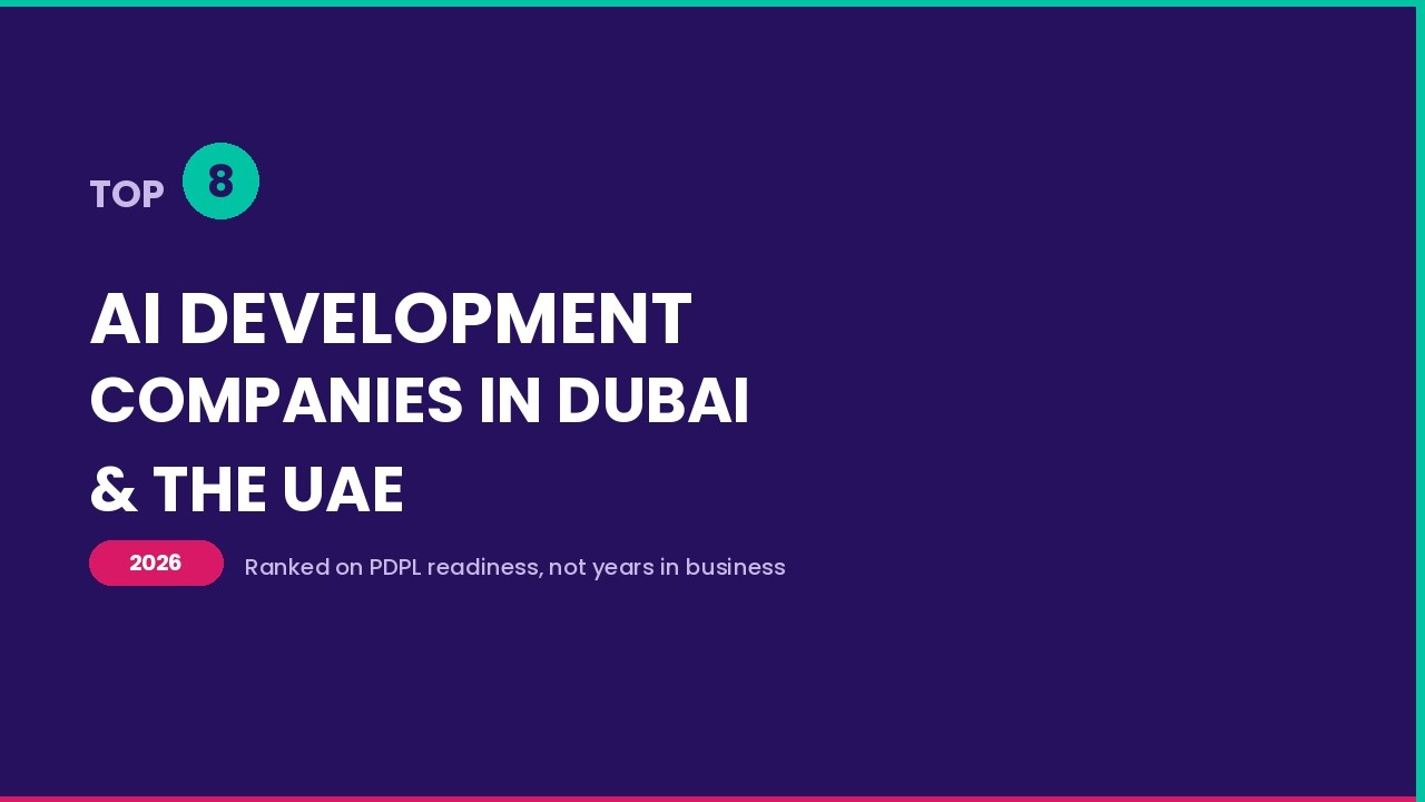 8 AI development companies in Dubai