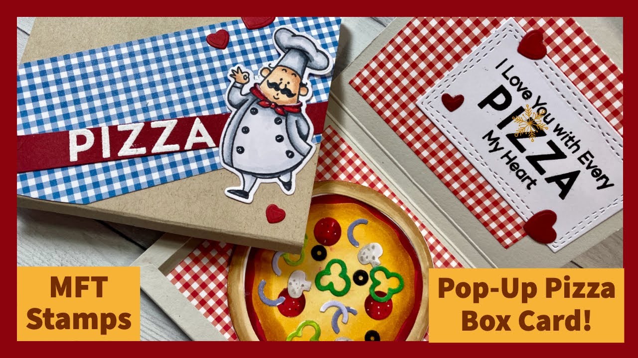 MFT Stamps | Pop-Up Pizza Box Card!