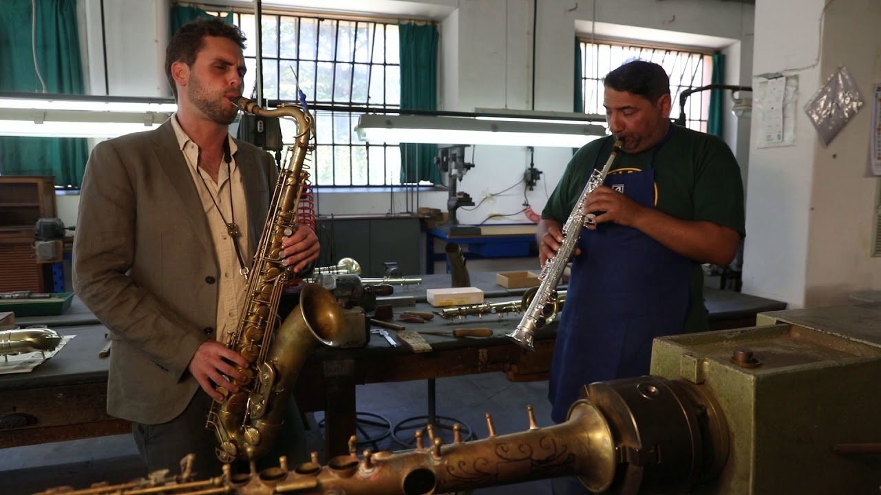 Ben Flocks and Marco Collazzoni playing inside Borgani Factory