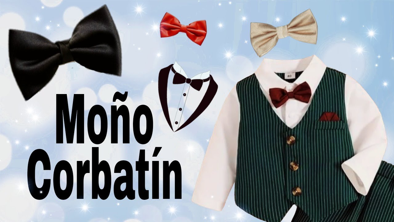 Te enseño paso a paso como realizar un moño o corbatín para los trajes y conjuntos de tu pequeño