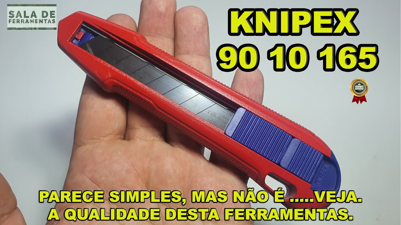 KNIPEX 90-10-165 CUTIX, veja porque você deve comprar o seu. Ferramenta snap knife tools #knipex .