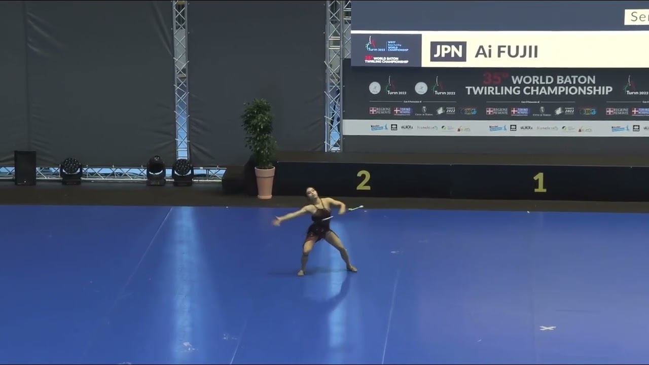 Ai Fuji (JPN) Senior women final World Baton Twirling Championship Turin 2022