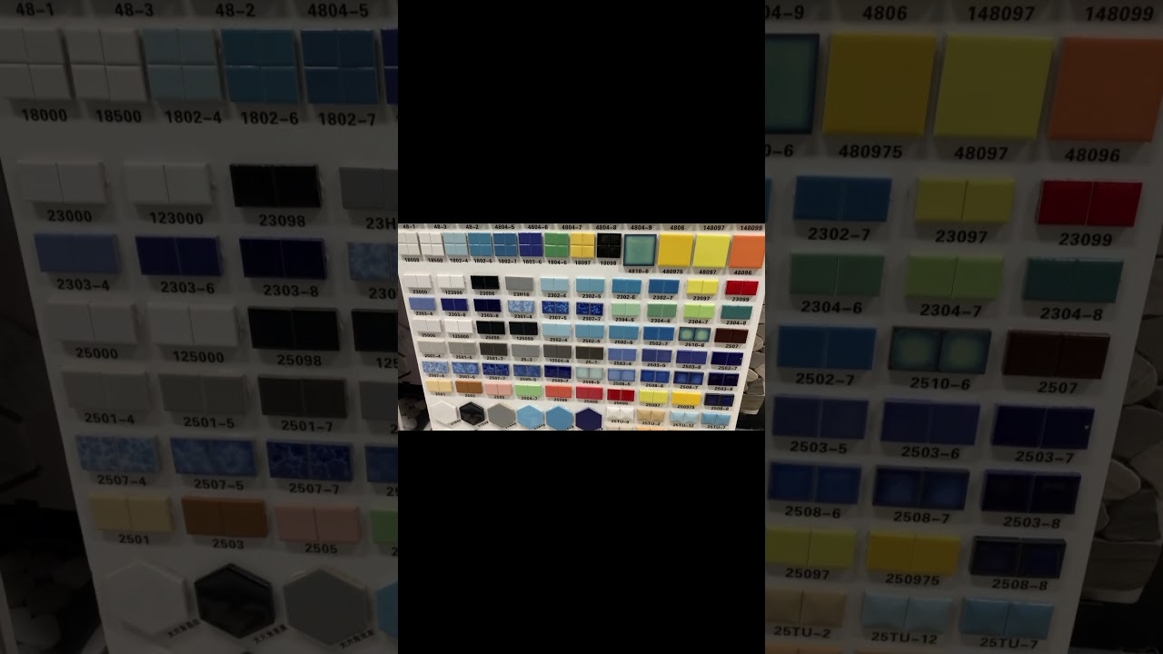 Top 2025 pool tiles trend:iridescent mosaic tiles 