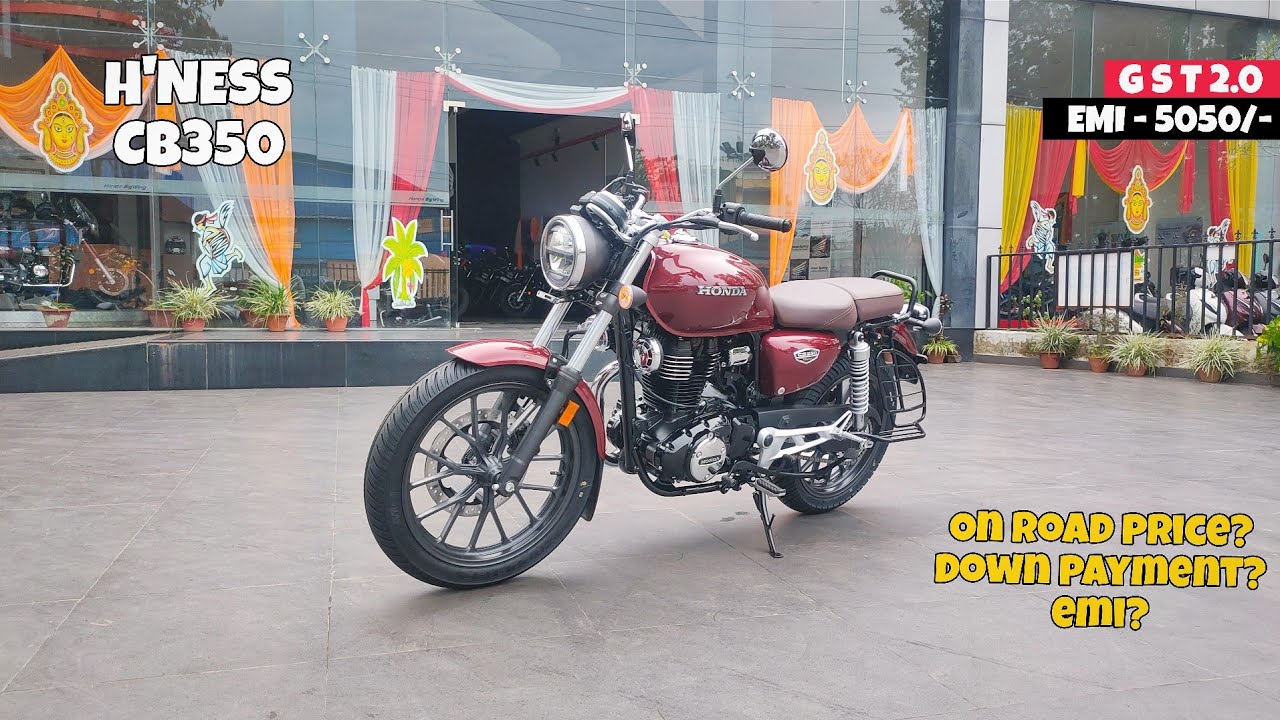 Honda CB350 H’ness Loan & EMI Details 2025 | Easy Finance Plan Explained in Hindi 💰🇮🇳