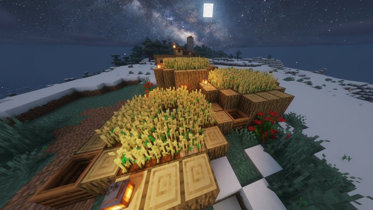 Minecraft Build Idea - Simple Crop Farm!